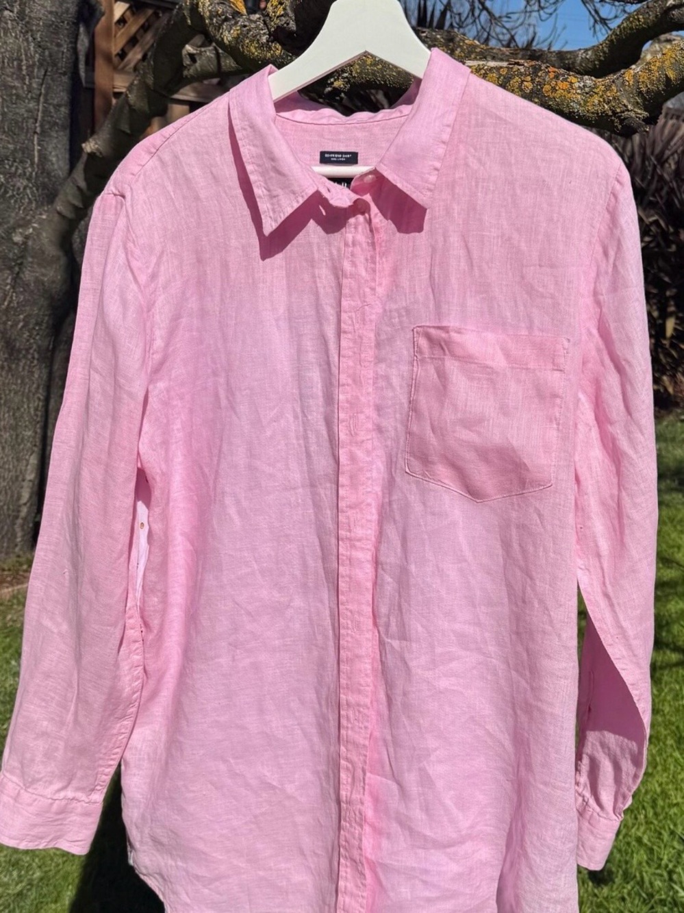 Light Pink Disney Linen Shacket
